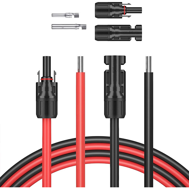 5 ফুট 10AWG সোলার ওয়্যার ওয়ান এন্ড বেয়ার ওয়ান এন্ড কানেক্টর