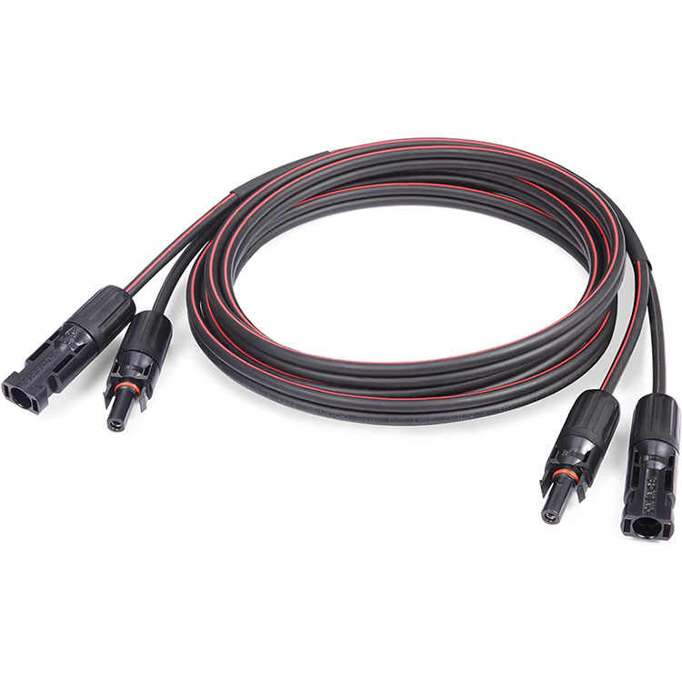 সোলার ক্যাবল 30 ফুট 2x10 AWG টুইন ওয়্যার সোলার এক্সটেনশন ক্যাবল