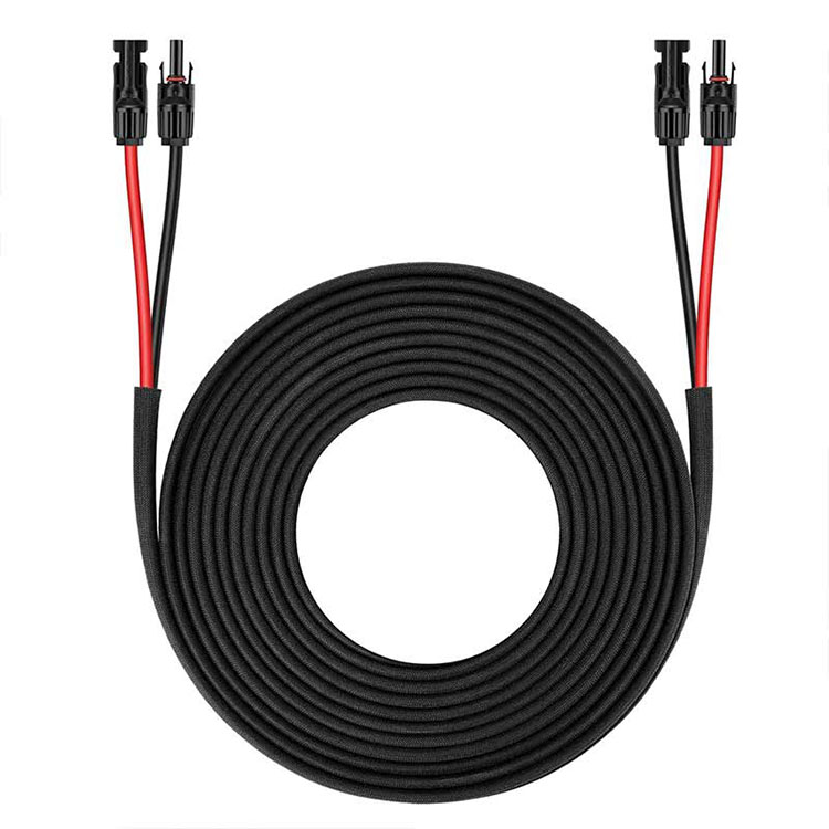 সোলার প্যানেল এক্সটেনশন কেবল-25FT 10AWG(6mm2) সোলার প্যানেল ওয়্যার টুইন